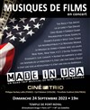 Ciné Trio Concert n° 56 : Made in USA - Temple de Port Royal