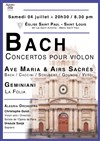 Bach: Concertos pour Violon - Eglise Saint Paul - Saint Louis