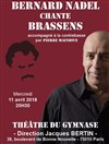 Bernard Nadel chante Brassens - Théâtre du Gymnase Marie-Bell - Grande salle