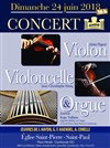 Concert violon, violoncelle et orgue - Eglise Saint Pierre Saint Paul