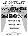 Concert lyrique - Opéra Passion - Eglise du Castellet Village