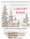 Concert de chants orthodoxes russes - Eglise Saint-Germain-des-Prés
