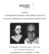 Affiche de Correspondance passionnée : Henry Miller et Anaïs Nin
