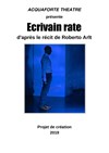 Ecrivain raté - Théâtre Beaux Arts Tabard