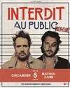 Chicandier et Mathou Cann dans Interdit au public - Théâtre Forum Jorge François 
