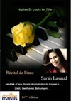 Sarah Lavaud - Récital de Piano - Eglise Saint Louis en l'Île