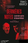 Dernières notes - Studio Hebertot