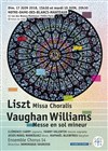 Liszt: Missa Choralis & Vaughan Williams: messe en sol mineur - Eglise Notre Dame des Blancs Manteaux