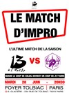 Match d'improvisation : 13 à l'Ouest vs Ultraviolets - Foyer Tolbiac