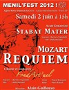 Requiem de Mozart, Stabat Mater d'Alain Guillouzo - Menil'fest - Printemps de Ménilmontant - Église Notre Dame de la Croix