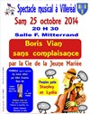 Boris Vian sans complaisance - SalleFrançois Mitterand