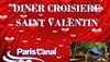 Saint Valentin : Croisière dîner avec animation musicale DJ - Péniche La Guêpe buissonnière