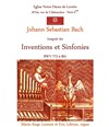 Bach : Intégrale des Inventions et des Sinfonies - Eglise Notre Dame de Lorette