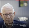 Conférence-dédicace de Philippe Meirieu : Ce que l'école peut encore pour la démocratie - Médiathèque Enghien-les-Bains