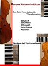 Concert de violoncelle et piano - Théâtre de l'Ile Saint-Louis Paul Rey