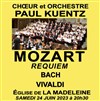 Choeur & Orchestre Paul Kuentz Mozart : Requiem, Bach, Vivaldi - Eglise de la Madeleine