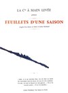 Feuillets d'une saison - Théâtre La Ruche 