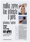 Malika Zarra, live intimiste piano voix - Rare Gallery