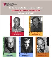 Master Class : Cours d'interprétation publique de piano Salle Cortot Affiche