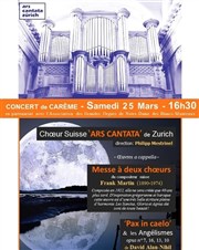 Choeur suisse Ars Cantata de Zurich Eglise Notre-Dame des Blancs-Manteaux Affiche