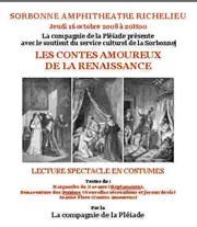 Contes amoureux de la renaissance Amphithéâtre Richelieu de la Sorbonne Affiche