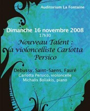 Nouveau Talent: Carlotta Persico, violoncelle Auditorium du Lycée la Fontaine Affiche