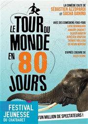 Le tour du monde en 80 jours Le Chatbaret Affiche
