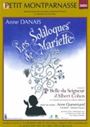 Les Soliloques de Mariette Théâtre du Petit Montparnasse Affiche