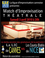 Match d'improvisation : La LIC de Cannes / Les Counta Blabla de Nice Maison des associations Affiche