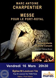 Marc Antoine Charpentier | Messe pour le Port-Royal Eglise Saint Louis en l'le Affiche