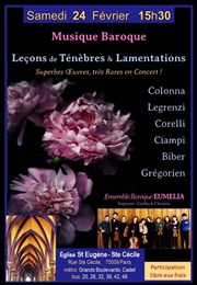 Soprano & ensemble baroque : Leçons de ténèbres & lamentations Eglise Saint-Eugne Sainte-Ccile Affiche