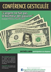 Guillaume Pons dans L'argent ne fait pas le bonheur des pauvres Le Paris de l'Humour Affiche