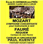 Mozart Symphonie Concertante : Faure Requiem Eglise Saint Germain des Prs Affiche