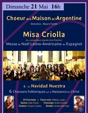 Concert du Choeur de la Maison de l'Argentine Eglise Notre-Dame du Travail Affiche