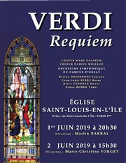 Requiem de Verdi Eglise Saint Louis en l'le Affiche
