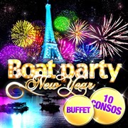 Réveillon Paris Boat Party sur un bateau Bateau Belle Valle Affiche