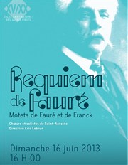 Requiem de Fauré Eglise Saint-Antoine des Quinze-Vingts Affiche