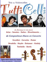 Trio de Violoncelles : Du Baroque à nos jours Eglise Notre-Dame du Travail Affiche