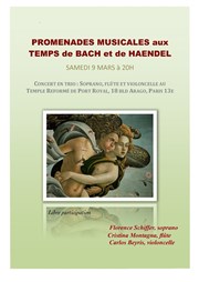 Promenade musicale au temps de Bach et Haendel Eglise rforme de Port Royal Affiche