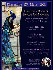 Concert d'oeuvres rares de l'époque Art Nouveau Eglise Sainte Marie des Batignolles Affiche