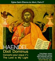 G.F.Haendel : Dixit Dominus et The Lord is my Light Eglise Saint Etienne du Mont Affiche