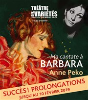 Ma cantate à Barbara Petit Théâtre des Variétes Affiche