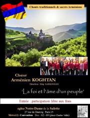 Choeur Arménien Koghtan Eglise Notre Dame de la Salette Affiche