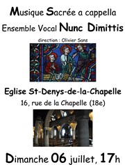 Nunc Dimittis Eglise Saint Denys de la Chapelle Affiche