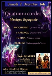 Quatuor à cordes : Musique Espagnole Eglise Saint Andr de l'Europe Affiche