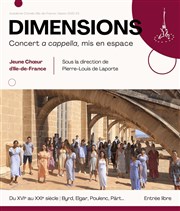 Dimensions | Concert a cappella à 360° Eglise Notre-Dame du Travail Affiche