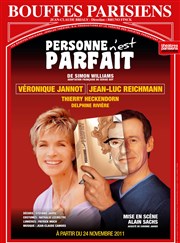 Personne n'est parfait | avec Véronique Jannot et Jean-Luc Reichmann Thtre des Bouffes Parisiens Affiche
