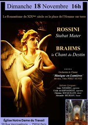 Rossini : Stabat Mater - Brahms : le Chant du Destin Eglise Notre-Dame du Travail Affiche