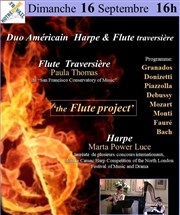 Duo Américain Harpe & Flute traversière Eglise Notre-Dame du Travail Affiche