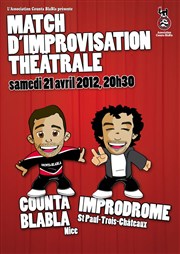 Match d'Improvisation Counta Blabla (Nice) / Improdrome (St Paul-Trois-Châteaux) Espace Association Garibaldi Affiche